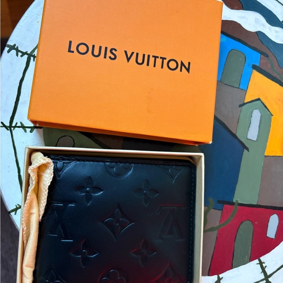 Louis Vuitton Other - Louis Vuitton Black Leather Card Holder